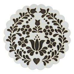 Suport oale traforaj din lemn cu lalele 16 CM