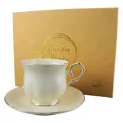 Ceasca cu farfurie "Clark" in cutie decorativa