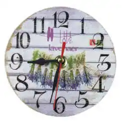 Ceas din lemn 12 CM - Love Lavender