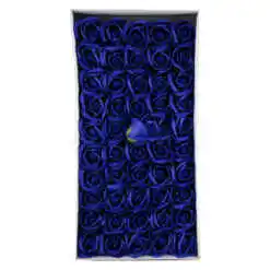 Trandafiri de sapun, 5 CM, 50 de bucata/cutie - Albastru Ink