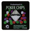 Set 100 jetoane poker si 2 pachete de carti de joc, "Texas Hold 'em Poker"