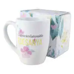 Cana ceramica 300 ml "Legvarazslatosabb edesanya", in cutie decorativa, Barrel