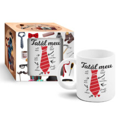 Cana ceramica Boss Mug 300 ml "Tatal meu...", in cutie decorativa