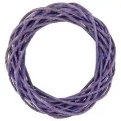 Coroana pentru decor din rachita 25 CM, Mov Antic