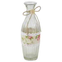 Vaza din sticla cu dantela florala 8?23 CM