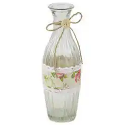 Vaza din sticla cu dantela florala 8?23 CM