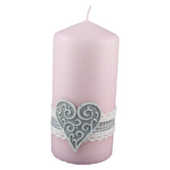 Lumanare decorativa 7x15 CM - Hearts