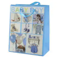 Punga cadou din hartie 18?23 CM - Baby Boy collage