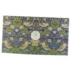 Alternative view of Set 6 cesti cu farfurii din portelan 280 ml "Strawberry Thief Blue" de William Morris