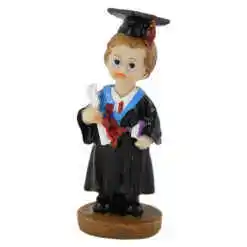 Alternative view of Figurina Absolvent din rasina 11 CM Fata/Baiat