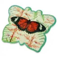 Alternative view of Suport pahare din ceramica Fluture 12x10 CM