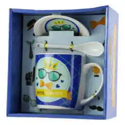 Cana cu farfurie si lingurita din ceramica "Sotul Perfect"