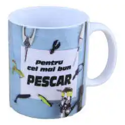 Cana ceramica "Pentru cel mai bun Pescar" 330 ml