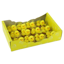 Set 12 decor pentru Pasti Puisori in cuib 5 CM