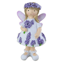 Figurina Fetita cu lavanda din rasina 11.5 CM
