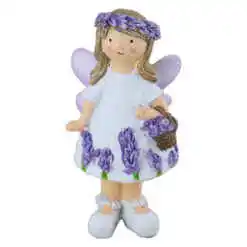 Alternative view of Figurina Fetita cu lavanda din rasina 11.5 CM