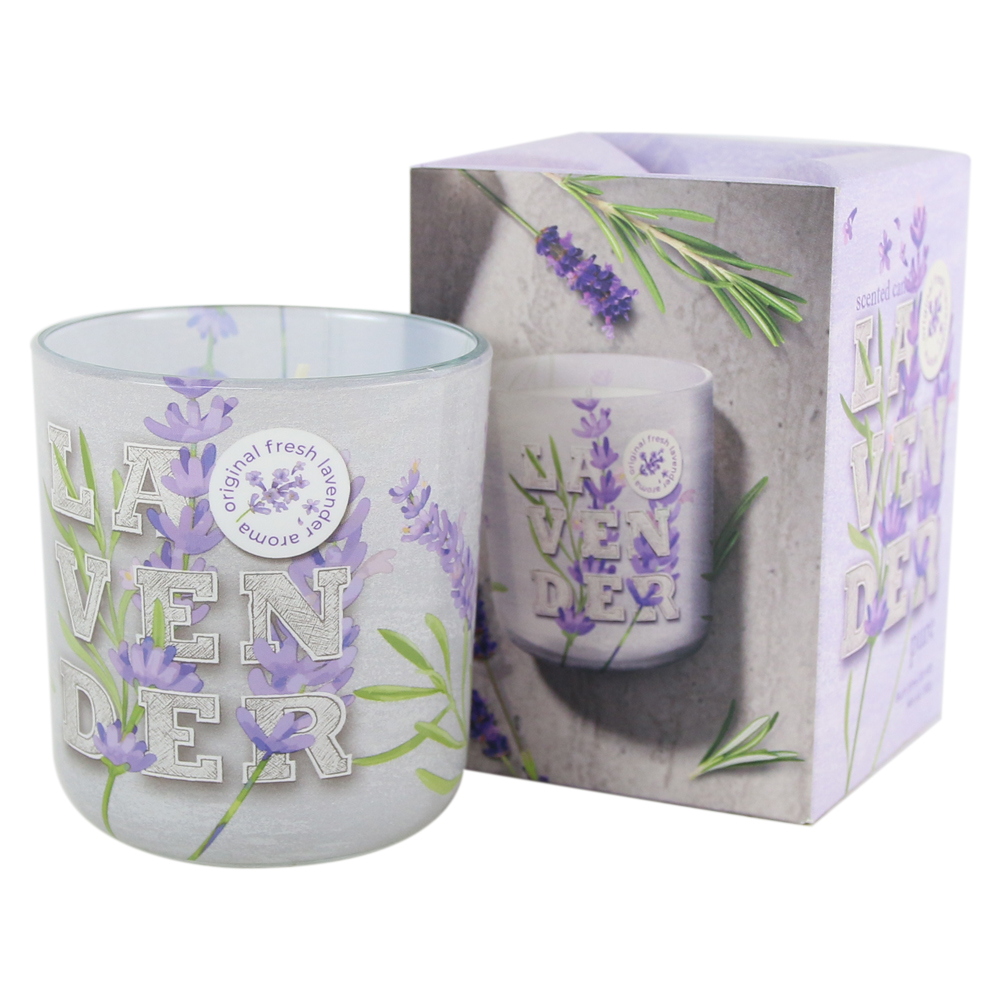 Lumanare parfumata in pahar Lavender 150 gr