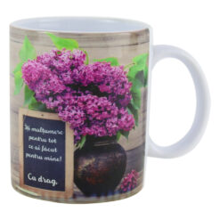 Cana ceramica "Iti multumesc pentru tot..." 330 ml