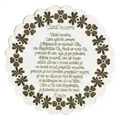 Suport oale traforaj din lemn "Tatal nostru" 20 CM