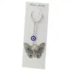 Breloc amuleta cu Fluture din metal
