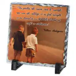 Placa ardezie "Un Prieten..." 14x14 CM