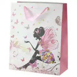 Punga cadou din hartie 26x32 CM - Flower Fairy