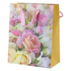 Punga cadou din hartie 18?23 CM - Trandafiri