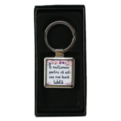 Breloc personalizat "Iti multumesc Iubita" metalic