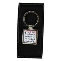 Breloc personalizat "Iti multumesc Cumnata" metalic