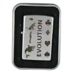 Bricheta metalica "Evolution", 3.5x5.5 CM, Argintiu