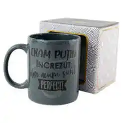 Cana ceramica "Eram putin increzut...", 300 ml, in cutie decorativa