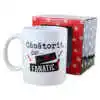 Cana ceramica Boss Mug "Casatorit, dar nu Fanatic!", 300 ml, in cutie decorativa