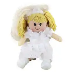 Papusa mireasa din textil 25 CM