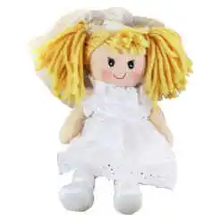 Papusa mireasa din textil 30 CM