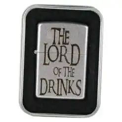 Bricheta metalica "The Lord of the Drinks", 3.5x5.5 CM, Argintiu