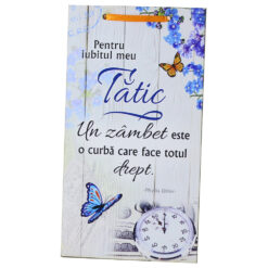 Tablou lemn personalizat "Pentru iubitul meu Tatic..." 15x27 CM