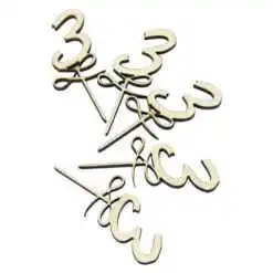Set 5 cifre craft 3 din lemn 9 CM