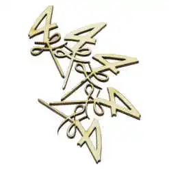 Set 5 cifre craft 4 din lemn 9 CM