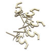 Set 5 cifre craft 5 din lemn 9 CM