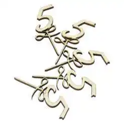 Set 5 cifre craft 5 din lemn 9 CM