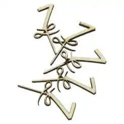 Set 5 cifre craft 7 din lemn 9 CM