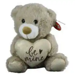 Jucarie de plus - Ursulet cu inimioara "Be mine" 22 CM