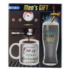 Set cadou "Pentru Bunic" Pahar si Cana