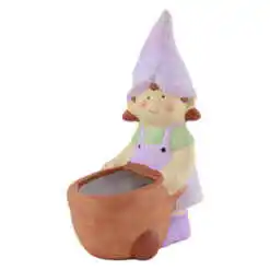 Figurina Fata din ceramica cu roaba 14x21 CM