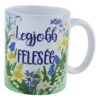 Cana ceramica "Legjobb Feleseg", 330 ml, Florile primaverii