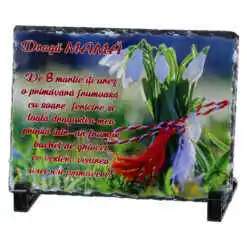 Placa ardezie "Draga Mama...", 8 Martie, 19x14 CM