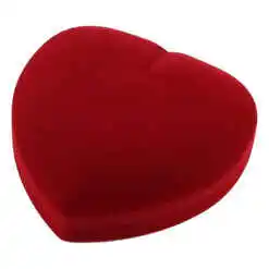 Cutie pentru bijuterii din catifea 15 CM, Inima