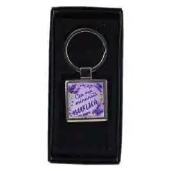 Breloc din metal "Cea mai minunata Bunica", lavanda