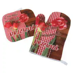 Set manusa si suport oala "Cea mai minunata Prietena!", lalele