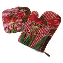 Set manusa si suport oala "Csodalatos Nagymama", lalele